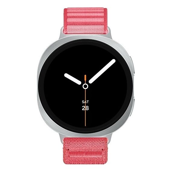 Galaxy Watch 8 | 44 мм | 4G LTE | Silver | Fabric/Red | S/M, Тип ремешка : Fabric, Размер корпуса : 44 мм, Цвет: Silver, Цвет ремешка: Red, Размер ремешка : S/M, Подключение часов : Bluetooth / Wi-Fi + 4G LTE, изображение 3